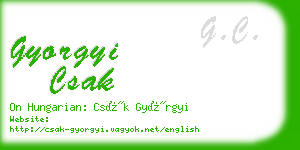 gyorgyi csak business card